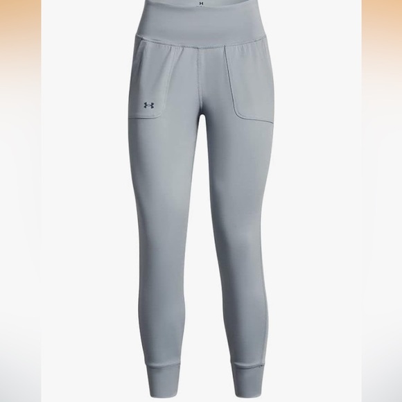 Under Armour Light Gray Women’s Motion Joggers Athletic Pants Sz M Pockets - Picture 4 of 11